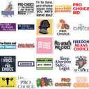 3 x 50 Pcs Pro Choice Sticker Feticide Vinyl Stickers Pack Womens Rights Feminist Protest Sticker Decals for Water Bottle Laptop Skateboard Luggage Car (Feticide), Chroma