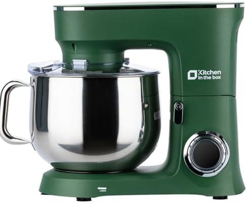Kitchen in the Box Stand Mixer, 900W 8.5 QT Kitchen Electric Mixer, 10-Speed Large Capacity Tilt-head Food Mixer with Dough Hook, Wire Whip, Flat Beater & Splash Guard (Green)