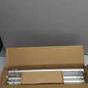 Silver Curtain Rod, 1 Inch Adjustable Heavy Duty Curtain Rods for Windows 48 to 84 Inch, Decorative Modern Window Treatment Rods, Telescopic Splicing Metal Drapery Pole, Easy Installation (36''-88'' (1 Pack))