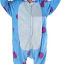 SWEETXIN Kids Unisex Onesie Pajamas Plush One Piece Halloween Costume Cosplay Sleepwear for Girls Boys 3T