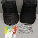 10 Pcs 9.13"9.13" Chicken Wire Cloche Plant Covers Garden Netting Metal Heavy Duty Plant Protectors from Animals for Keeping Bunnies Chicken Squirrels Birds Other Out