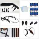 Accessories Fit for Ray-Ban Meta Wayfarer/Headliner/Skyler Smart Glasses, Nose Pads 4 Pairs, Non-slip Glasses Holder,Adjustable Anti-drop Lanyard, Temple tips, Glasse cloth, Lens Cleaning Paper 6PCS