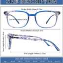 5 Pack Reading Glasses Blue Light Blocking for Women,Computer Readers with Spring Hinge