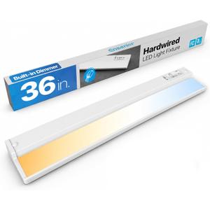 Hardwired Under Cabinet Lighting, 36 Inch 18W Linkable Under Cabinet Lights