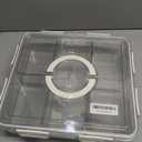 Platters Plastic Divided Serving Tray Large Capacity with Lid Food Compartment Organizer for Desserts Seasonings