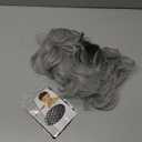 karlery Adult Women Old Lady Wig Short Curly Gray Black Root Wig Natural Looking Daily for Cosplay Costume Party (Grey and Black)