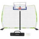 Lacrosse Backstop Net Soccer Backstop Net for Backyard Sport Netting Barrier Ball Stop Net Includes Portable Carry Bag 2 Sand Bags 4 Ground Stakes 12x10ft
