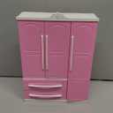 Doll Closet Furniture Wardrobe Clothing Organizer Doll Open Wardrobe Dollhouse Closet with 20 Pieces Hangers 2 Style Pink Plastic Hangers Dollhouse Furniture Accessories (Classic Style)