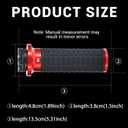 Motorcycle CNC Hand Grips Aluminum Rubber Handlebar Hand Grips for Harley Davidson Dyna Super Glide,Softail Fat Boy Low Rider,Road Glide Sportster V-Rod,Electra Glide