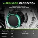 150A New Alternator Compatible with 2014-2019 Silverado 1500 2500 3500 HD, 2015-2019 Chevrolet Tahoe, 14-19 GMC Sierra 1500 2500 3500, 15-19 Yukon 4.3 5.3 6.0 6.2 6.6L, 84143543 22747894