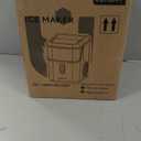 EUHOMY Nugget Ice Makers for Countertop with Ice Scoop & Basket, Self-Cleaning Sonic Pebble/Pellet Ice Maker Machine with 35lbs/24H Soft Ice for Home/Kitchen/Office, Stainless Steel, Silver