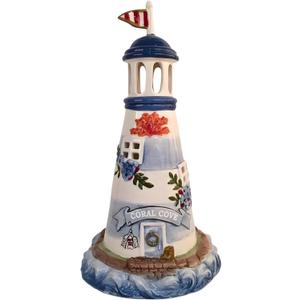 Blue Sky Ceramics Coral Cove Candle House, Multi (19205)