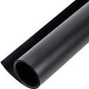 BENECREAT 40x15inch PVC Photography Backdrop, Matte Black PVC Vinyl Photo Background for Product Video Photography Photo Studio
