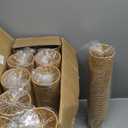 Lamosi 500 Count 12 oz Kraft Paper Cups, Disposable Hot/Cold Paper Coffee Cups, 12 Ounce Beverages Cups, Water Cups for Party Picnic Travel and Events