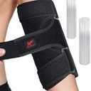 Hurmoya Elbow Brace Comfortable Night Elbow Sleep Support, Tendonitis, Relief for Men and Women, 2 Removable Metal Splints for Cubital Tunnel Syndrome