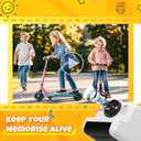 HiMont Kids Instant Print Camera, 1080P HD Kids Camera Instant Print with 3 Rolls Print Paper & 32GB Card, Ideal Kid Toys Gifts for Boys & Girls Age 3-14 (Black)