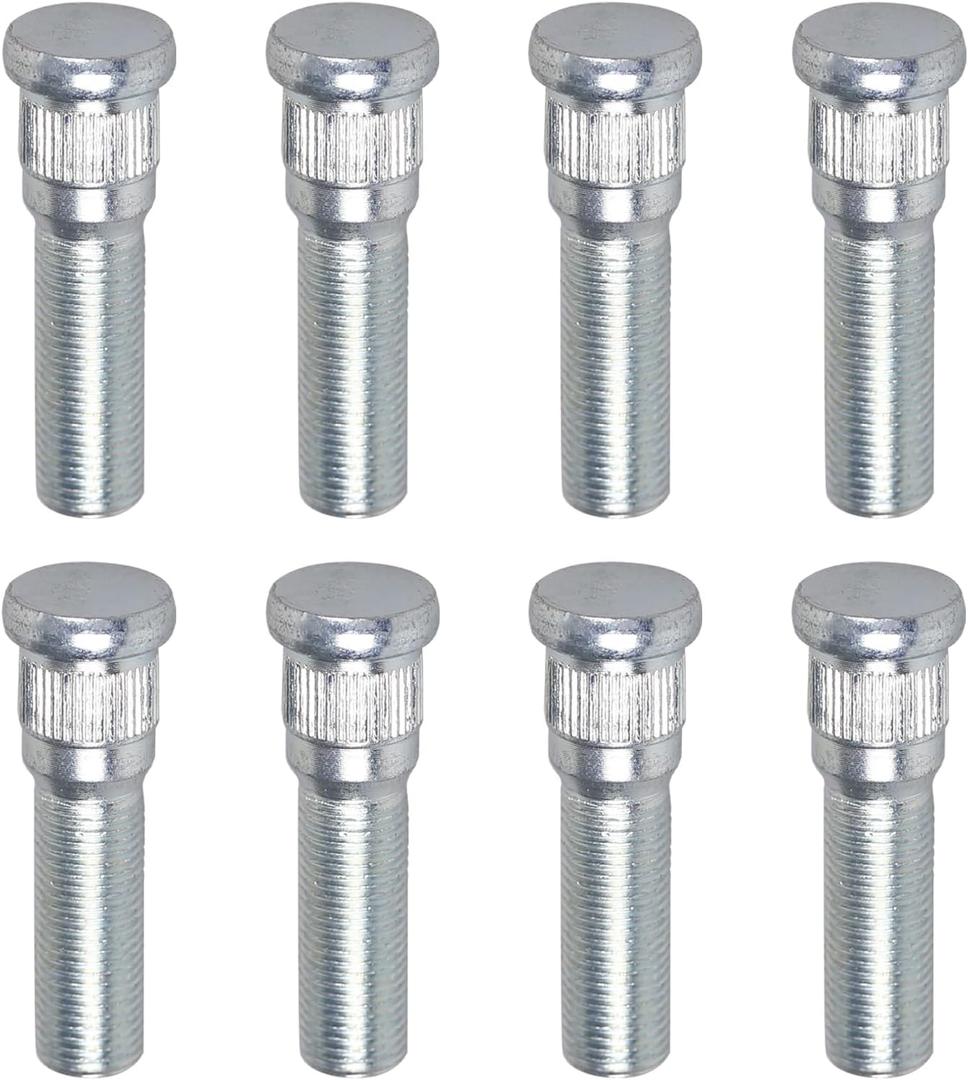 8 Pack Trailer Wheel Studs,Compatible with Lippert Axles 3500 lb, for Dexter Axles 4400 lb with 1/2"-20 UNF, 0.617" Spline, 0.77" Head