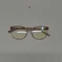 Firmoo Anti Blue Ray Computer Reading Glasses, Vintage Chic Square TR Frame, Anti Eyestrain UV400 Protection Glasses for WomenClear, 2.50