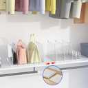 Purse Organizer for Closet, Sleek Transparent Acrylic Shelf Dividers, Adjustable Bag Organizer with 8 Baffles + 1 Hat Stand for Handbags & Baseball Caps