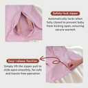 Baby Sleep Sack 6-12 Months,100% Cotton TOG 0.5 Wearable Blanket for Boys and Girls, 3 Pack 2-Way Zipper Lightweight Sleeping Bags for Toddler Newborn Infant