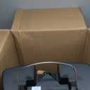 Simplehuman 50 Liter / 13 Gallon Semi-Round Kitchen Step Trash Can with Secure Slide Lock, Black Plastic