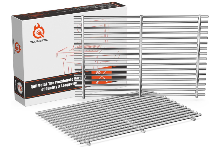 QuliMetal SUS304 Grill Grates for Weber Spirit E310 and GS4 Spirit II 300 Series, Spirit 700, Genesis Silver B & C, Genesis Gold B & C, Genesis Platinum B & C, Genesis 10003500