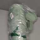 6 inch Nursery Pots, 16 Pack Plastic Plant Pots for Indoor Outdoor Plants, Flower Pots with Drainage Holes and Saucers, Decorative Seedling Starter Planters for House Plants, Green