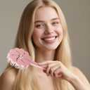 Hair Detangling Brush for Women & Kids,Wet Dry Vented Detangler Brush w/Soft Bristles,Extra Gentle on Sensitive Detangle Brush Fine Hair (Pink+Purple)