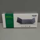 Samsers MultiDevice Foldable Bluetooth Keyboard with Touchpad Rechargeable DualMode(2.4G+BTx2) Wireless Keyboard with Holder, Portable Ultra Slim Folding Keyboards for Android Windows iOS Mac OS