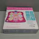 SUNLIN Dance Mat - Rhythm Step Play Mat - Dance Game Toy Pad with LED Lights, Gift for Kids Girls 3-12, Adjustable Volume, Built-in Music, 3 Challenge Levels (Pink)