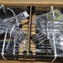 Ulif E10 Clothes Rack（With Stretchable Hanger Rod）Freestanding Clothing Racks for Hanging Clothes，Adjustable Closet Organizer System，Portable Garment Rack 73-97"W x 15" D x 72" H，Max Load 800LBS，Black