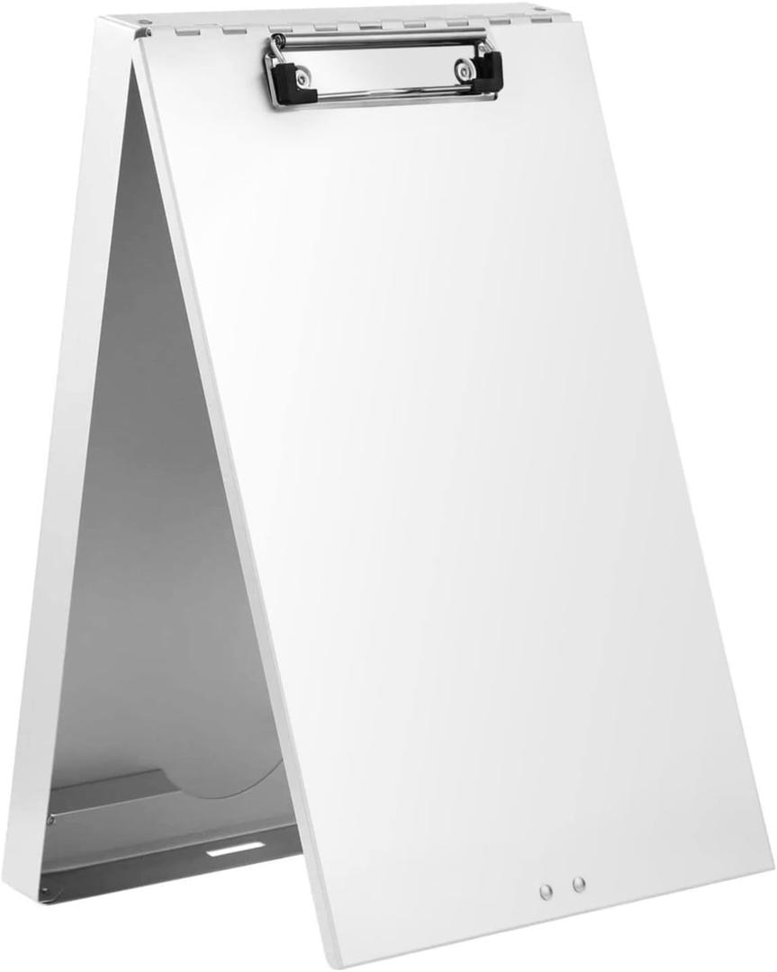 Metal Clipboard with Storage,Form Holder Portfolio Aluminum Metal Binder with High Capacity Clip Posse Box Self Locking Latch -14 x 9.25 inch Size Clipboard for Office Business Professionals Stationer (Low Profile Clip)