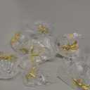 Blulu 2 Pcs Metal Bow Curtain Holdbacks Gold Wall Mounted Bow Curtain Hold Backs Curtains Modern Gold Holders for Living Room Bedroom Office Home (3.67 x 2.64 Inches)