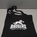 Cotton Canvas Tote Reusable Shopping Bag, Black, Small, 7 ct