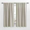 NICETOWN RV Curtains for Camper Windows - (Natural Color) 34x54 Inch, 2 Panels Set, Thermal Insulated Room Darkening Blackout Drapes/Draperies with Rod Pocket & Back Tab for Half Window