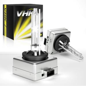 VHK for 2014 2015 2016 2017 2018 Jeep Cherokee Headlight Bulbs Low Beam, D3S HID Xenon H/L Dual Beam Bi-Xenon Lights, 6000K Bright White 35W OEM D3SC1 Headlamp, Never Fit Halogen, 2 Pack