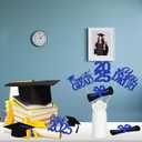 3 x 24Pcs 2025 Graduation Table Centerpieces Blue, Graduation Centerpieces for Tables 2025 Blue Graduation Centerpiece Sticks for Graduation Party Table Decorations 2025 Blue