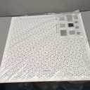 2'x2' White Plastic Perforated Tile with 3/8" Holes (4-Pack)