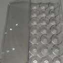Oggi Stackable Covered Egg Holder - Kitchen Organization, Fridge Organizer, Food Storage, Clear Stackable Storage Bins, 21 Egg Tray