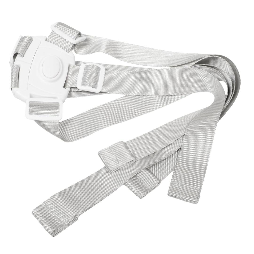 ERINGOGO Five-Point Safety Strap Stroller Strap Harness Safety Straps Replacement Motorcycle Harness Stroller Leash Bed Connector White Nylon Webbing