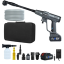 1450PSI Cordless Pressure Washer, 2 4000mAH Battery Operated Power Pressure, Portable High Pressure Washer, Cordless Power Washer Gun with 6-in-1 Nozzle for Car/Floor/Fence/Sidewalk