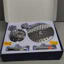 Dual Filtered Handheld Shower Heads Combo, HOPOPRO 15-Mode High Pressure Rainfall Showerheads Combo Set with Filter, for Hard Water, Removes Chlorine, Improves Skin Hair Condition, Modern Chrome