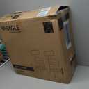 VASAGLE 360° Swivel Bar Stools Set of 2, Counter Height Bar Stools with Back, Boucle Fabric, Contemporary Modern, 25.4 Inch Tall, Kitchen and Home Bar, Cloud White ULBC130W01V1