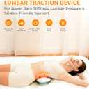 Smart Lower Back Massager with Soothing Warm Therapy & Air Traction Spinal Decompression Device for Sciatica Relief, Lumbar Pressure & Stiffness - Ideal Gift for Parents & Loved Ones