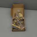 goldenwarm Brushed Brass Cabinet Pulls Gold Kitchen Cabinet Hardware - LS1212GD64 Euro Style Bar Handle Pull Gold Cupboard Door Handle 2-1/2" (64mm) Hole Centers,4" Overall Length 10 Pack