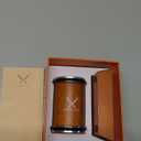 Knife Sharpener Tool, Rolling Knife Sharpener Kit, Knife Sharpening with Diamonds and Ceramic for Steel of Any Hardness, Kitchen knife Sharpener with 15 & 20 Degree Magnetic Angle(Brown)