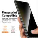 MAGIC JOHN 2 Pack for Samsung Galaxy S23 Ultra Privacy Screen Protector [Ceramic Film Material Not Glass] 6.8 inch,[100% Fingerprint ID Compatible] Easy Installation Tray, Shock-Resistant, 3D Curved,