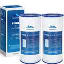CCRP100 Pool Filter Cartridge, Compatible with Pentair Clean & Clear 100, 160316, EC-160316, Pentair Clean and Clear RP 100, 160354, EC-160354, R173215, Pleatco PAP100, Unicel C-9410, 2 Pack