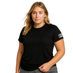 Billabong Plus Size Rash Guard for Women, UPF 50+ Long & Short Sleeve Swim Shirt Black 4X