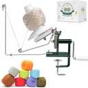 Yarn Winder, Yarn Ball Winder, Large 10-15 oz and Easy-to-Install Yarn Cake Winder Efficiently Make Yarn Cake, Sturdy Metal and ABS Yarn Winder for Crocheting,The Helper for Knitting Enthusiast